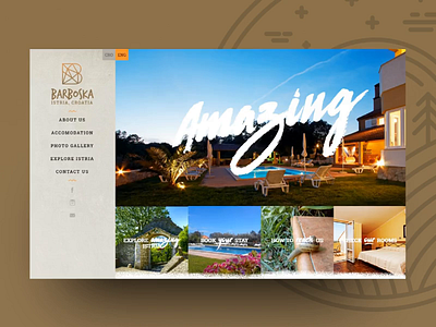 Barboska Guesthouse Website Scroll croatia guesthouse holiday holiday design istria responsive scroll ui ux