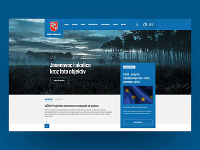 Local Municipality Website Scroll animation branding croatia design development responsive ui ux uxui visual identity web web design web development web site website