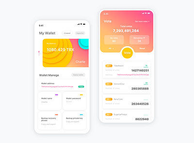 My Wallet App app app ui sketch ui vector