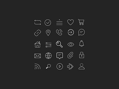 Icon set app design graphic design icon illustration logo ui vector web