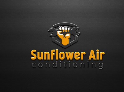 Logo Name : Sunflower Air branding design graphic design illustration logo typography vector