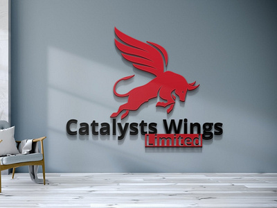 Logo Name: Catalysts Wings Limited branding design graphic design illustration logo typography vector