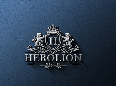 Luxury Logo Logo Name: Herolion branding design graphic design illustration logo luxury logo vector