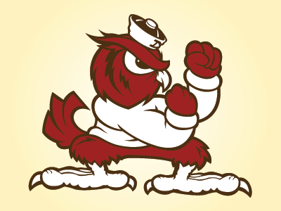 Fightin Owls fantasy sports graphic design logo design mascot logo sports branding sports identity sports logo