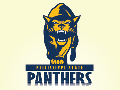 Pellissippi State Panthers college sports graphic design logo design mascot logo sports branding sports identity sports logo