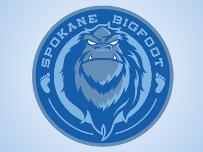 Spokane Bigfoot college sports graphic design logo design mascot logo sports branding sports identity sports logo