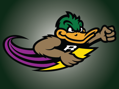 Richland Thunderducks college sports graphic design logo design mascot logo ncaa sports branding sports identity sports logo