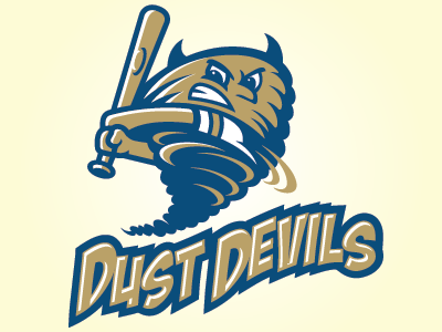 Tri City Dust Devils graphic design logo design mascot logo milb sports branding sports identity sports logo tri city dust devils