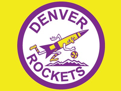 Denver Rockets artwork college denver rockets drawing graphic design logos mascot logo sports logo vintage logo restoration vintage sports
