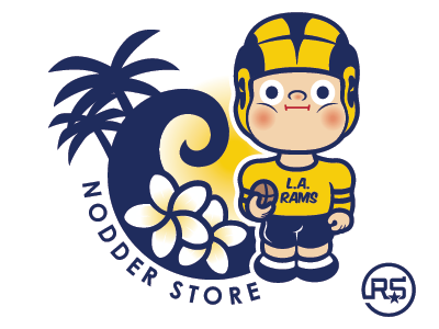Nodder Store Logo college sports graphic design logo design mascot logo sports branding sports company logo sports identity