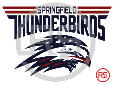 Springfield Thunderbirds Logo Concept 1 ahl graphic design hockey logo design mascot logo pro sports sports branding sports identity sports logo springfield thunderbirds