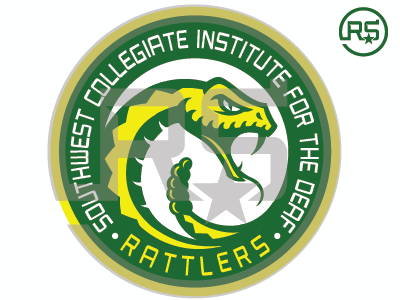 SWCID Rattlers Logo Concept 1 college sports graphic design logo design mascot logo sports branding sports identity sports logo swcid rattlers