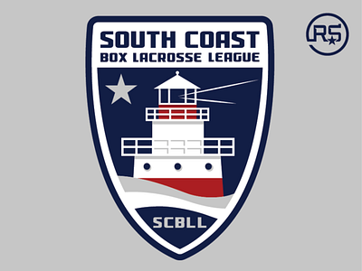South Coast Box Lacrosse League Logo artwork box lacrosse graphic design lacrosse logo design mascot logo sports branding sports identity sports logo