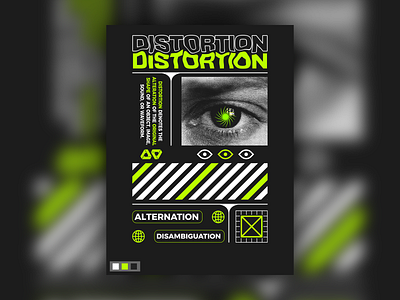 Brutalism-Poster | Theme: Distortion brutalism graphic design modern poster streetfashion streetwear