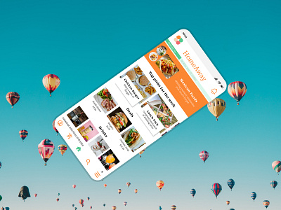 HomeAway app design food graphic design ui ux
