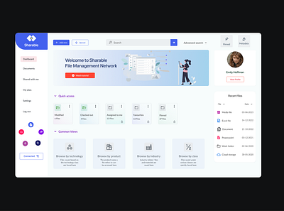 A file management system dashboard figma file management system file manager ui ux