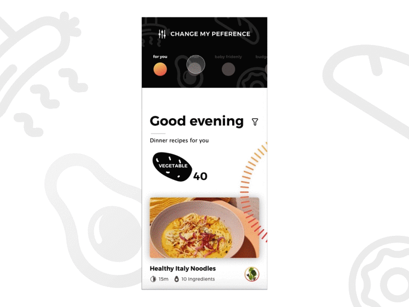 Recipe App Concept 2