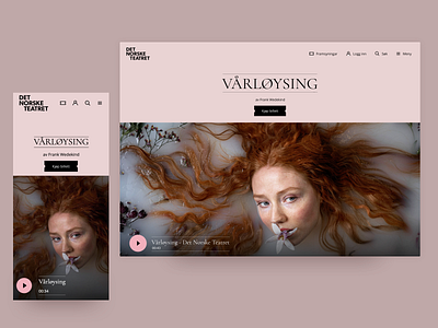 Redesign Theatre Branding & Website branding pink rebranding theatre typography uidesign uxdesign webdesign