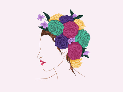 Flowers 1 flowers illustration freehand illustration procreate procreate app