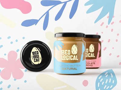 BEOLOGICAL - Packaging almond almond butter beological branding design graphic design illustration logo packaging vector