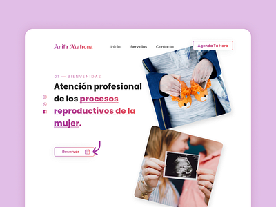 Midwife - Landing Page graphic design landing page midwife modern website wordpress