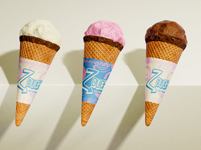 Zouch Ice Cream Branding brand identity branding graphic design logo