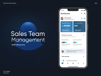 Sales team management app