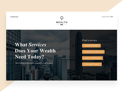 Wealth jindesign ui ux wealth web