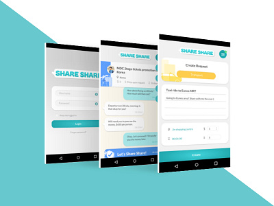 Share Share App jindesign mediacorp mobile props ui ux