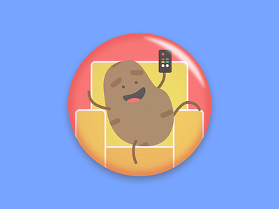 Mr Po-ta-too! badge chill jin design potato ui ux