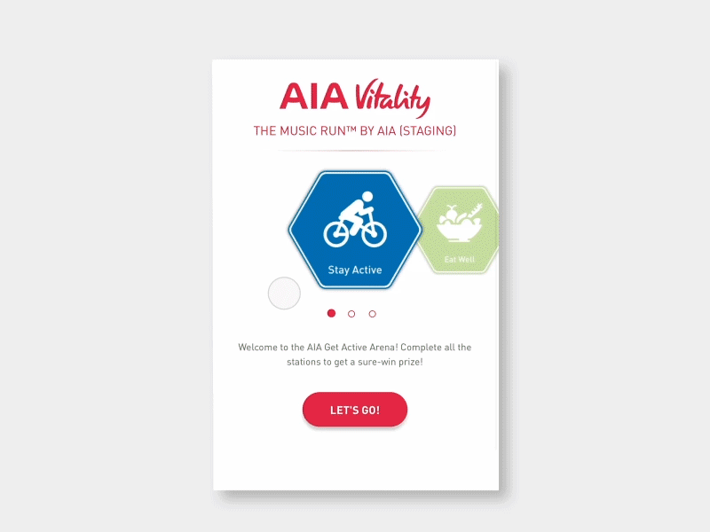 AIA Corporate Wellness Day aia healthy insurance jin design ui ux wheel