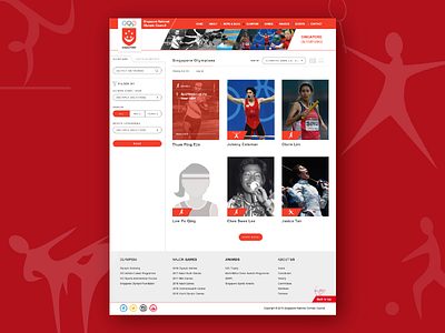 Singapore National Olympic Council history jin design olympic singapore sports ui ux