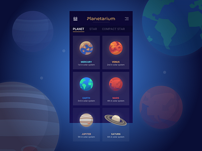 Our Magnificent Galaxy design freebie galaxy illustration jin design planet ui ux