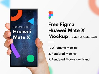 Huawei Mate X Figma Mockup - Freebie download figma folded free freebie hand mockup huawei huawei mate x jin design mate x mockup phone phone mockup unfolded wireframe