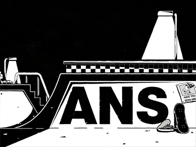 Vans Logo Animation ae aftereffects animation blast skates grunge jindesign logo mascot motion graphics sk8 hi skateboard vans