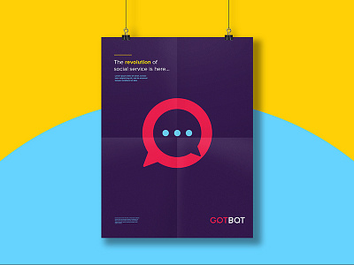 Gotbot Logomark ai bot flat logomark vector