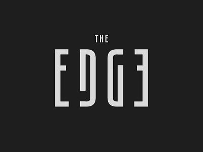 The Edge branding contemporary design logo vector