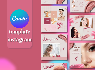 beauty instagram post beauty template design template graphic design instagram template template for bussines uniq template