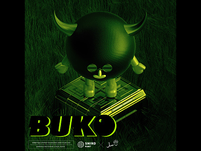 BUKO is cool 3d c4d icon illustration juno