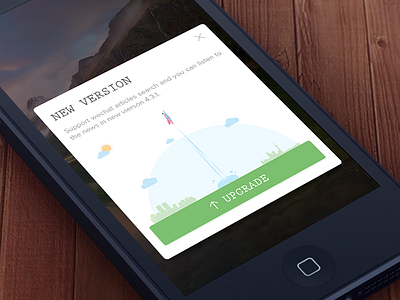 Upgrade Dialog cartoon china cloud dialog flat illustration juno sun superman ui upgrade ux