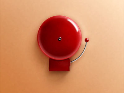 Bell bell icon red