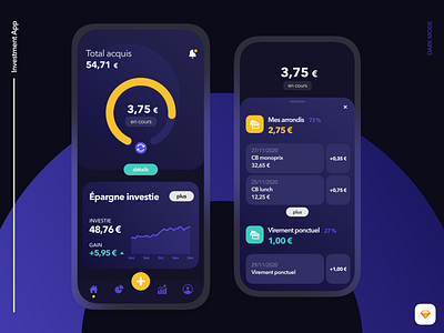 Investment App - Dark Mode