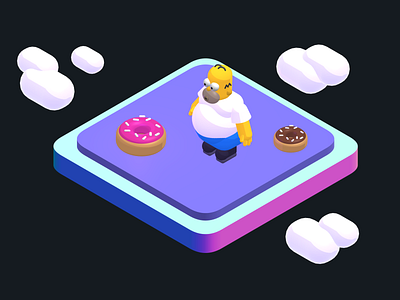 3D Homer Simpson 🍩 - Spline #01