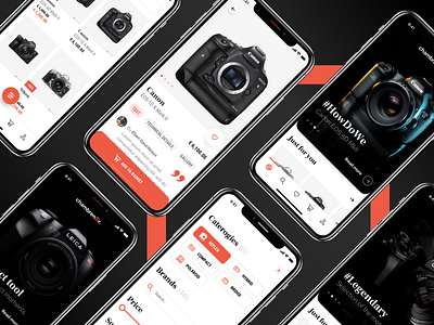 Chambrenoir - Photography App Concept 2019 app black design ecommerce mcommerce mobile mobile app shopping ui
