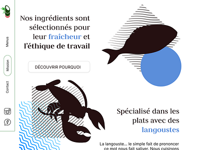 Le Bambou - Restaurant Créole 2 design flat graphic design illustration illustrator ui vector