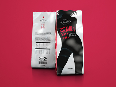 Slim Black Magic Nutrition : Softbox Packging 3d branding clear design graphic design logo packaging shape