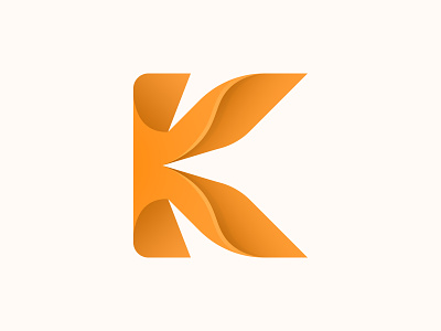 K logo mark 3d app apparel brand branding business corporate design gradient graphic design identity k k logo logo logo initial modern premium professional smooth web
