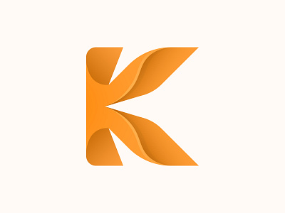 K logo mark 3d app apparel brand branding business corporate design gradient graphic design identity k k logo logo logo initial modern premium professional smooth web