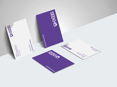 Seekho Employee Cards brand brand design card photoshop print print design