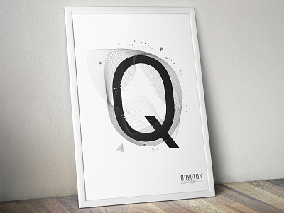 Qrypton Poster art brand design branding corporate design corporate identity poster art